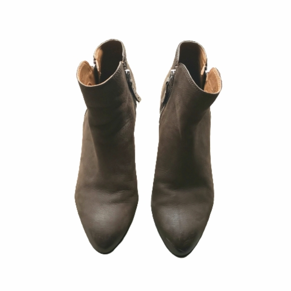 Frye Judy Brown Ankle Boot Side Zippers - Picture 6 of 6